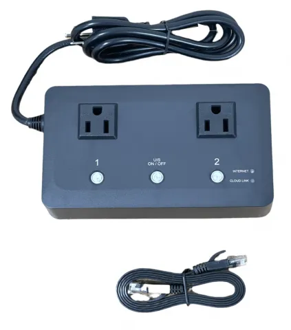 5Gstore Remote Power Switch - 2 Outlets - Remote Automation and Remote Rebooting - App Controlled